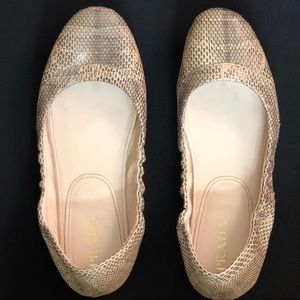 PRADA snakeskin ballet flats